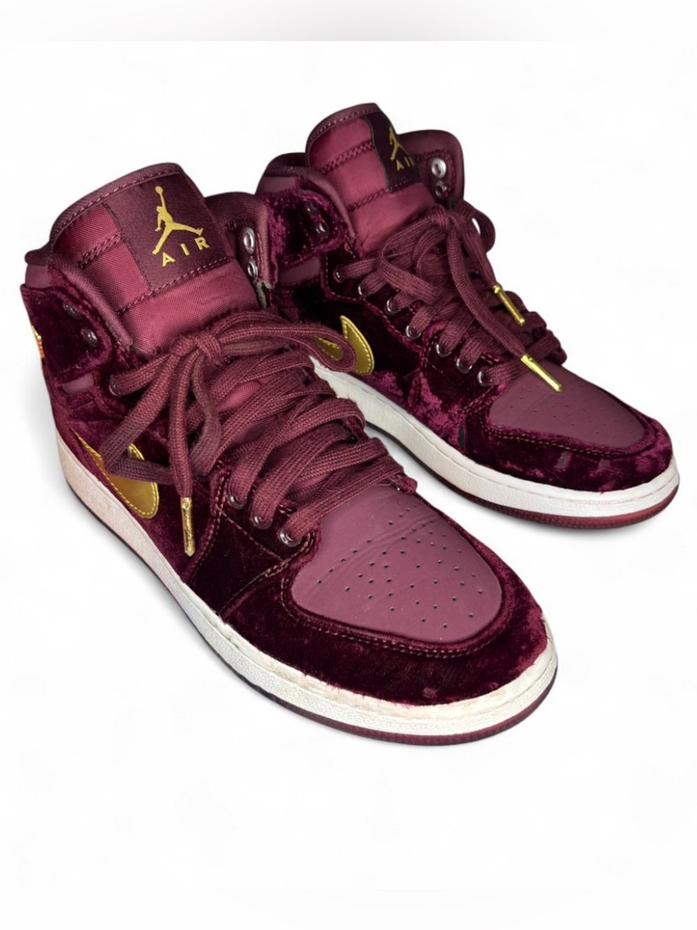 Nike Air Jordan 1 Retro High Heiress Night Maroon GS Maroon Velvet 832596-640